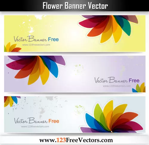 Floral banners