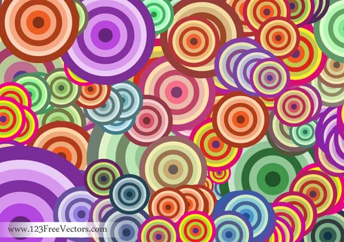 Wallpaper with colored circles