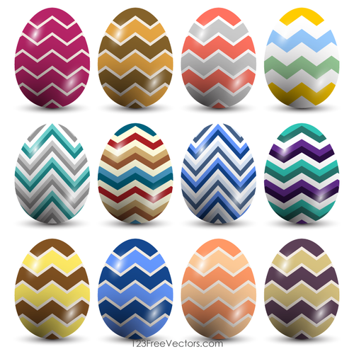 Colorful Easter eggs