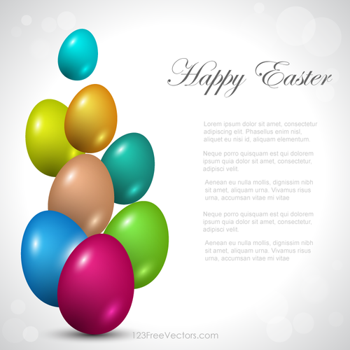 Colorful Easter Background