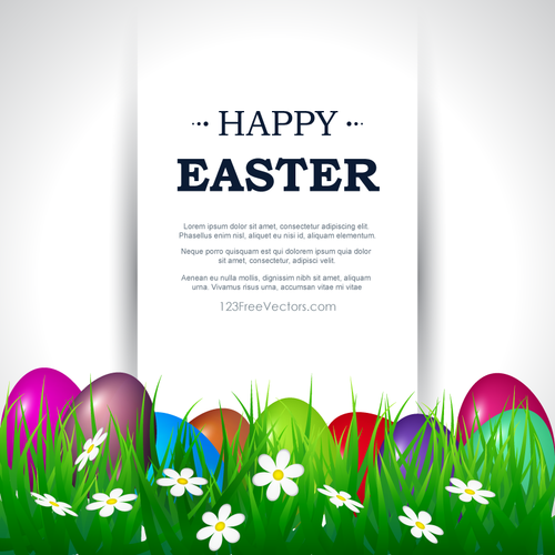 Happy Easter Card Template