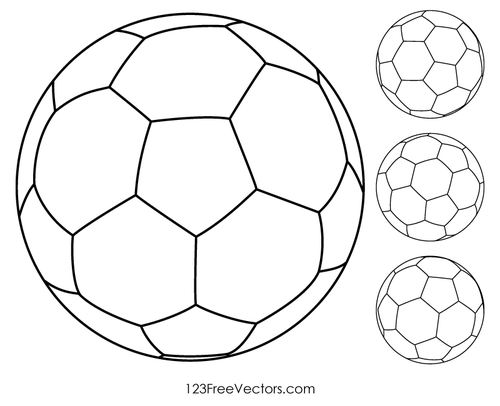 Soccer Ball Outline