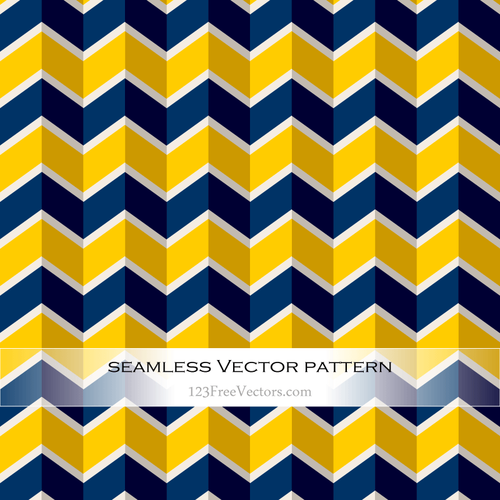 Blue and Yellow Zigzag Pattern