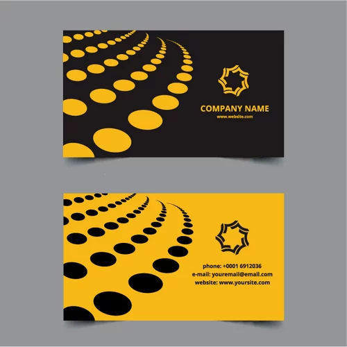 Business card theme with dots