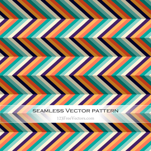 Retro pattern with vertical lines