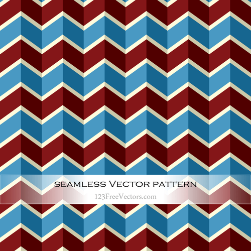 Retro pattern with blue and crimson stripes