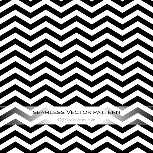 Black and White Zigzag Pattern