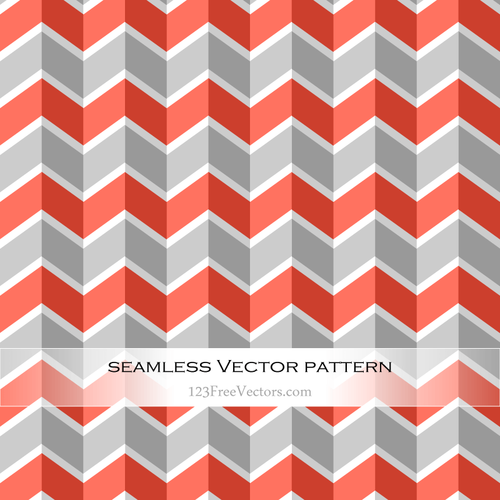 Orange and Grey Chevron Pattern