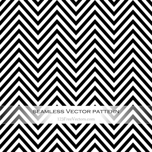 Black and White Zigzag Seamless Pattern