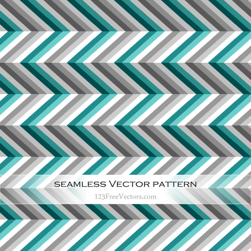 Retro pattern with zigzag lines