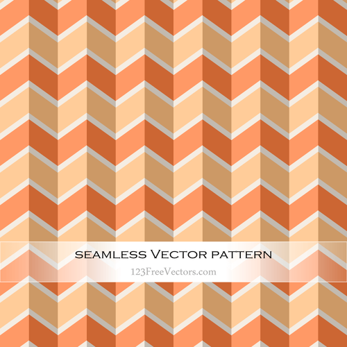 Orange Chevron Seamless Pattern Vector