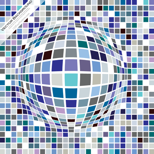 Spherical shape with tiled pattern