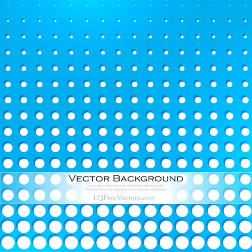 Abstract White Dots on Blue Background