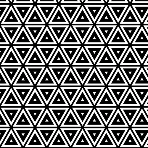 Geometric triangular pattern