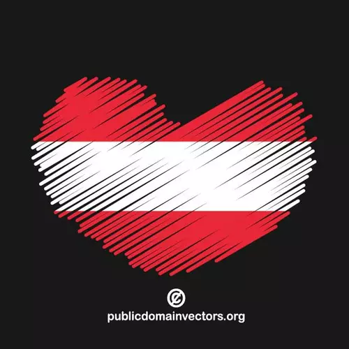 I love Austria vector image