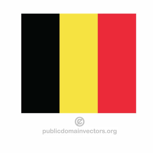 Belgian vector flag
