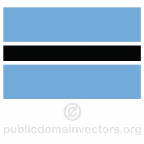Botswana vector flag