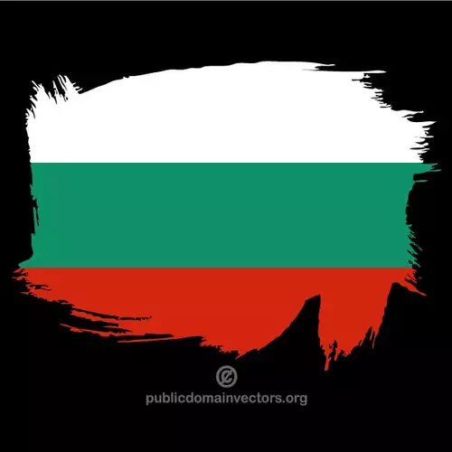 Painted flag of Bulgaria