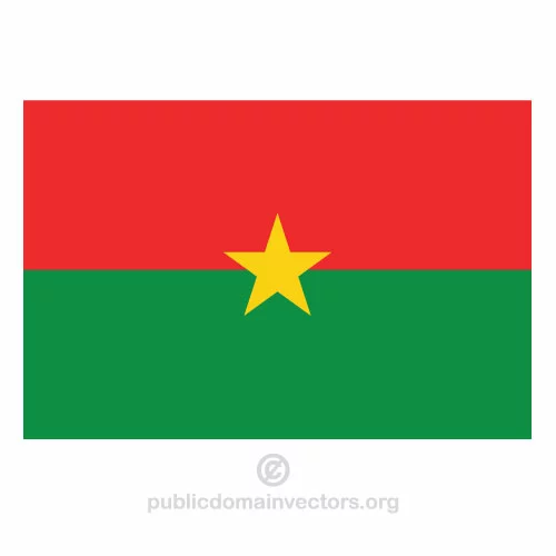 Burkina Faso vector flag