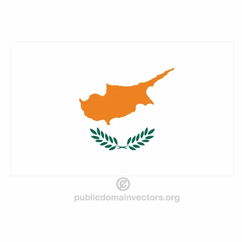 Vector flag of Cyprus