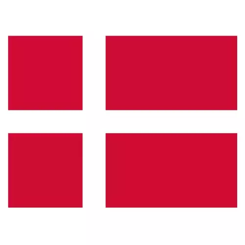 Danish flag vector