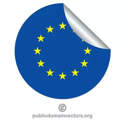 EU flag sticker