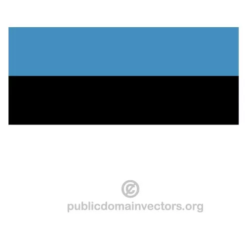 Estonian vector flag