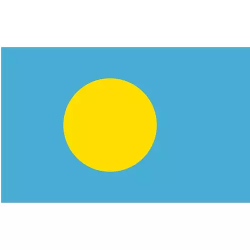 Vector flag of Palau