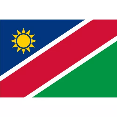 Vector flag of Namibia