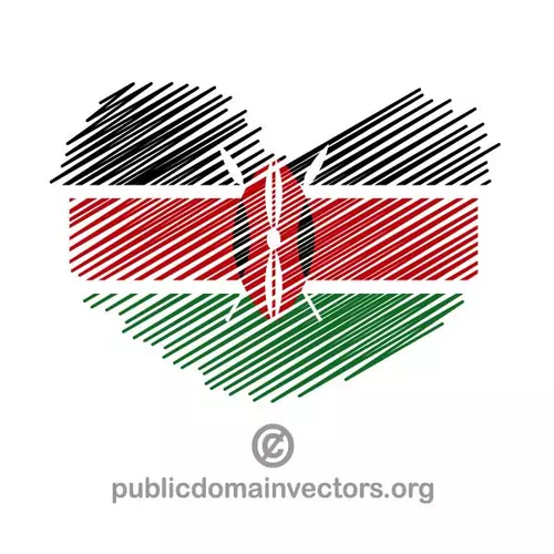 I love Kenya vector graphics