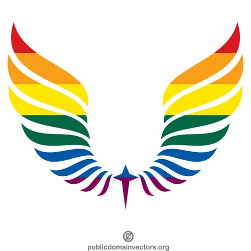 Wings LGBT colors