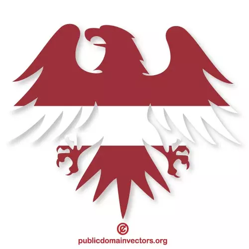 Latvian flag emblem