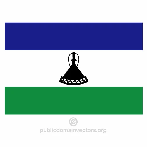 Lesotho vector flag