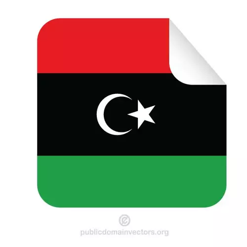 National flag of Libya sticker