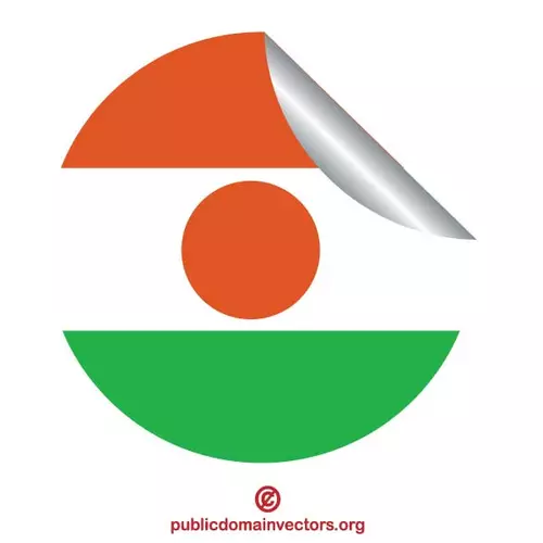 Niger flag sticker