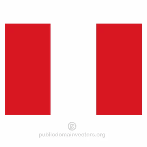 Vector flag of Peru