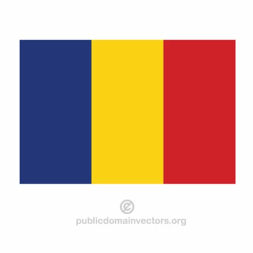 Romanian vector flag