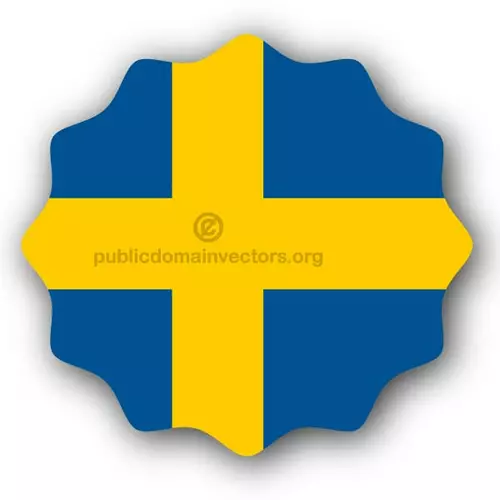 Swedish flag vector design