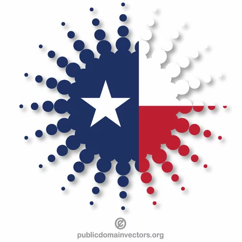 Texas flag star shape