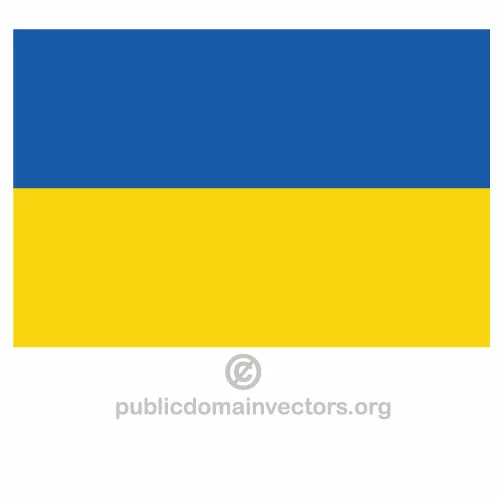 Ukraine vector flag