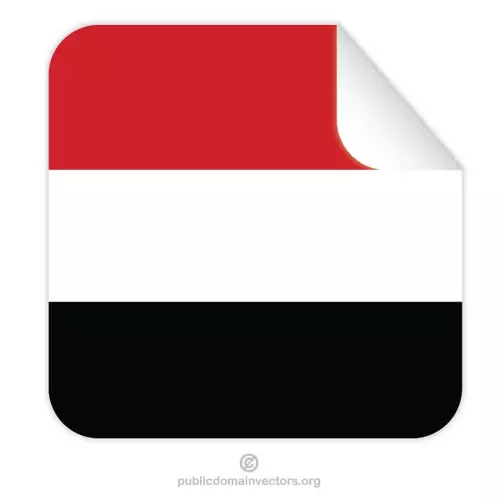 Yemen flag sticker