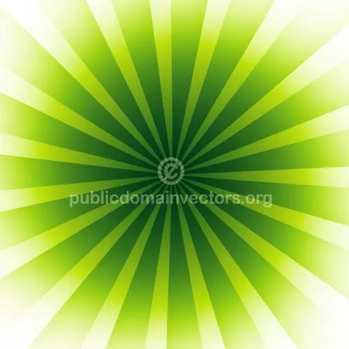 Abstract green radial beams vector