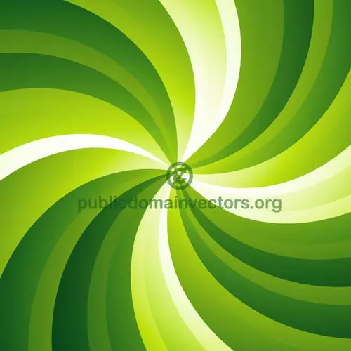 Green radial rays vector graphics