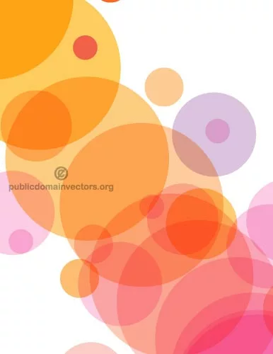 Colorful circles vector art