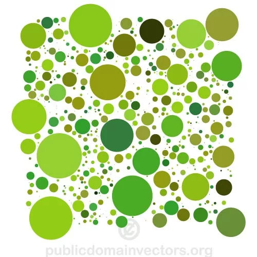 Green dots vector background