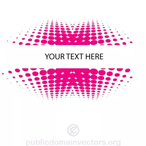 Halftone banner vector