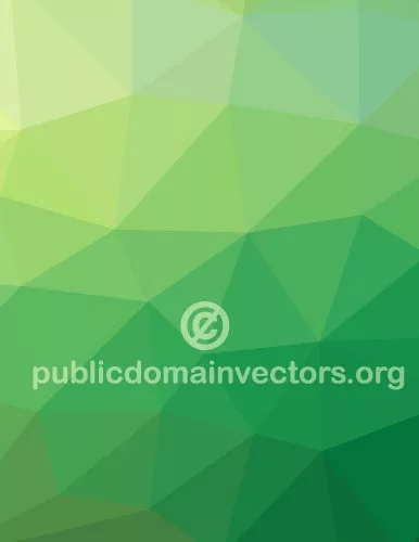 Polygonal green vector background