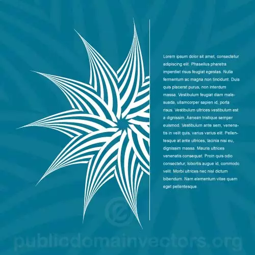 Poster design with tribal vector element