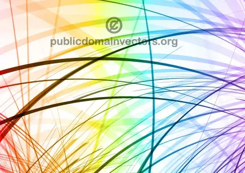 Colorful random lines vector