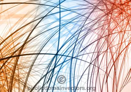 Random curved lines vector